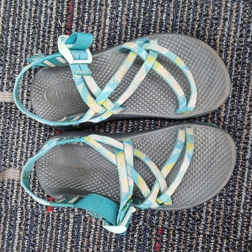 Chaco youth Teal and Gray Sandal Youth size 2